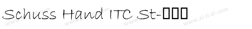 Schuss Hand ITC St字体转换